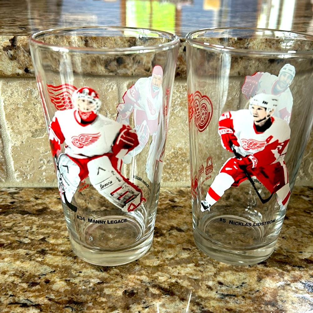 Vintage red wing glasses